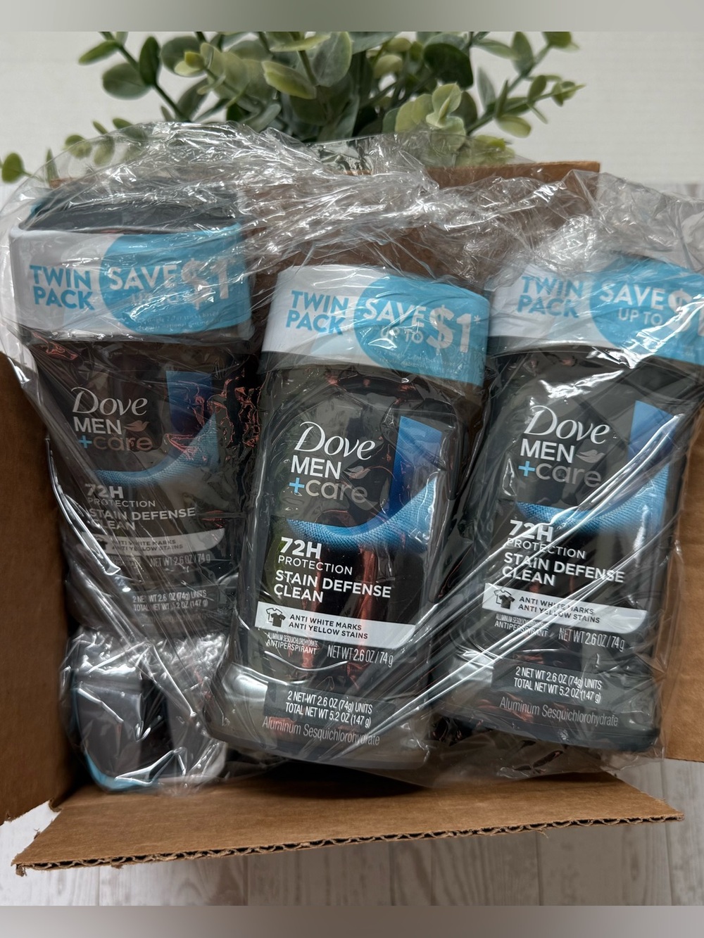 🔥BULK BUY🔥 Dove 72H Clean Protection  Deodorant - 6 Twin Packs - TOTAL OF 12